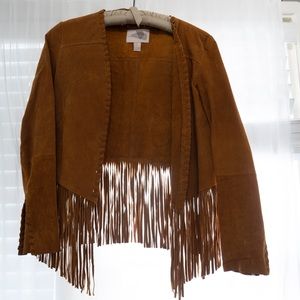 Fringe suede jacket
